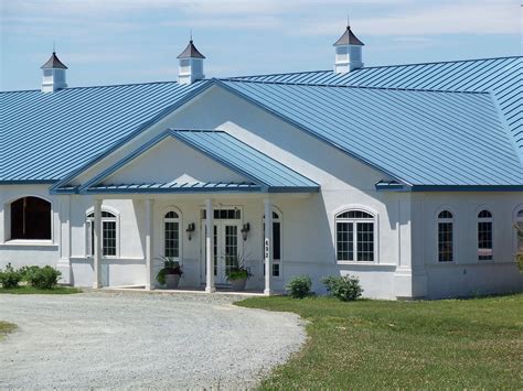 blue metal roof house color combinations|light blue metal roofing.